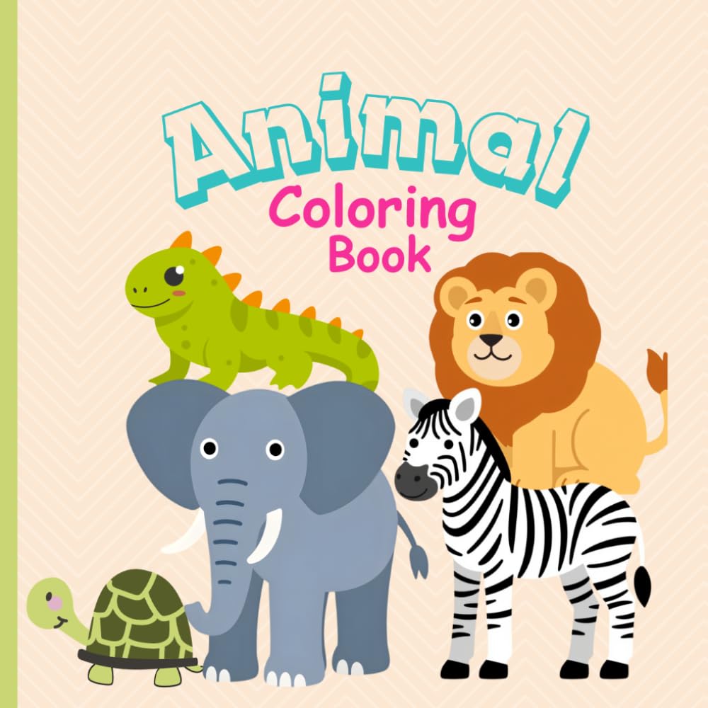 Animal Coloring Book for Kids: Educational coloring book with animal names for pre-school kids ages 3-5 (Kids Coloring Books)