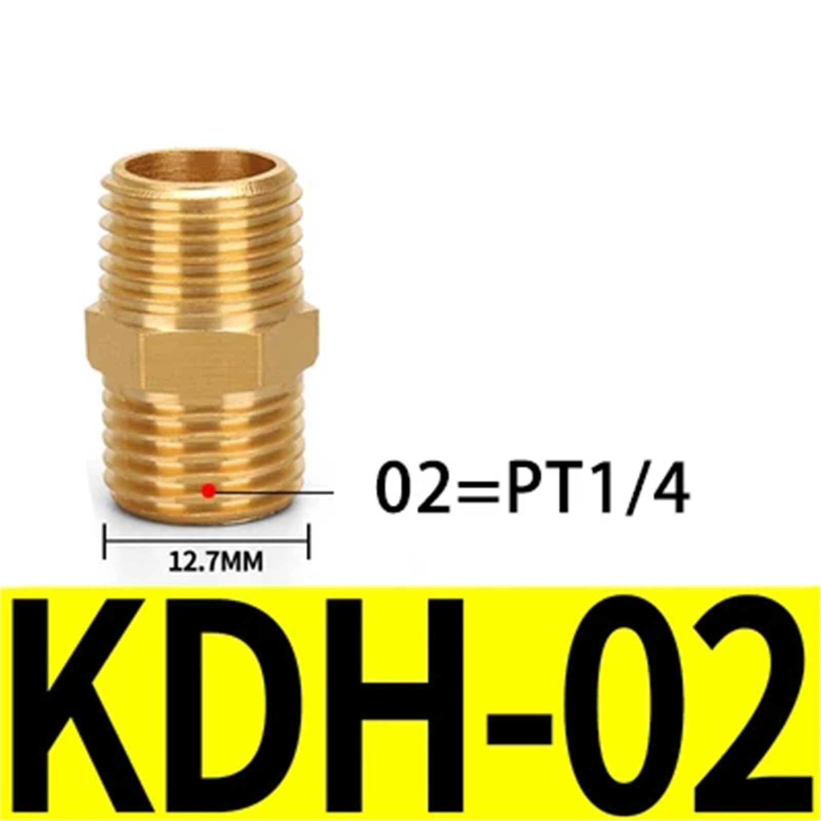 Conector de manguera de latón de conexión rápida, rosca macho 1/8" 1/4" 3/8" 1/2" 3/4" 1" BSP racor racor racor agua y aire (KDH-02)