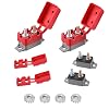 30Amp Automatic Reset Circuit Breaker 12V-24V Stud Type Circuit Breakers with Cover for Automotive Marine Boat Car RV Trailer Solar System IP66 Waterproof