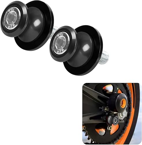 Miniatura 7 de PSLER 8MM M8* 1.5 Universal Motocicleta Swing Arm Sliders Carretes CNC Brazo oscilante Tornillo de soporte para Z650 Z800 Z900 Z1000 CBR1000RR CBR