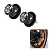 PSLER 10MM Swing Arm Spools- M10 X1.25 Motorcycle Swing Arm Sliders Spools CNC Swing Arm Stand Screw for EX250 EX300 EX500 EX650 ER-6F ER-6N ZX-6R ZX-10R Z1000 Z750 Z750S Z750R,Black