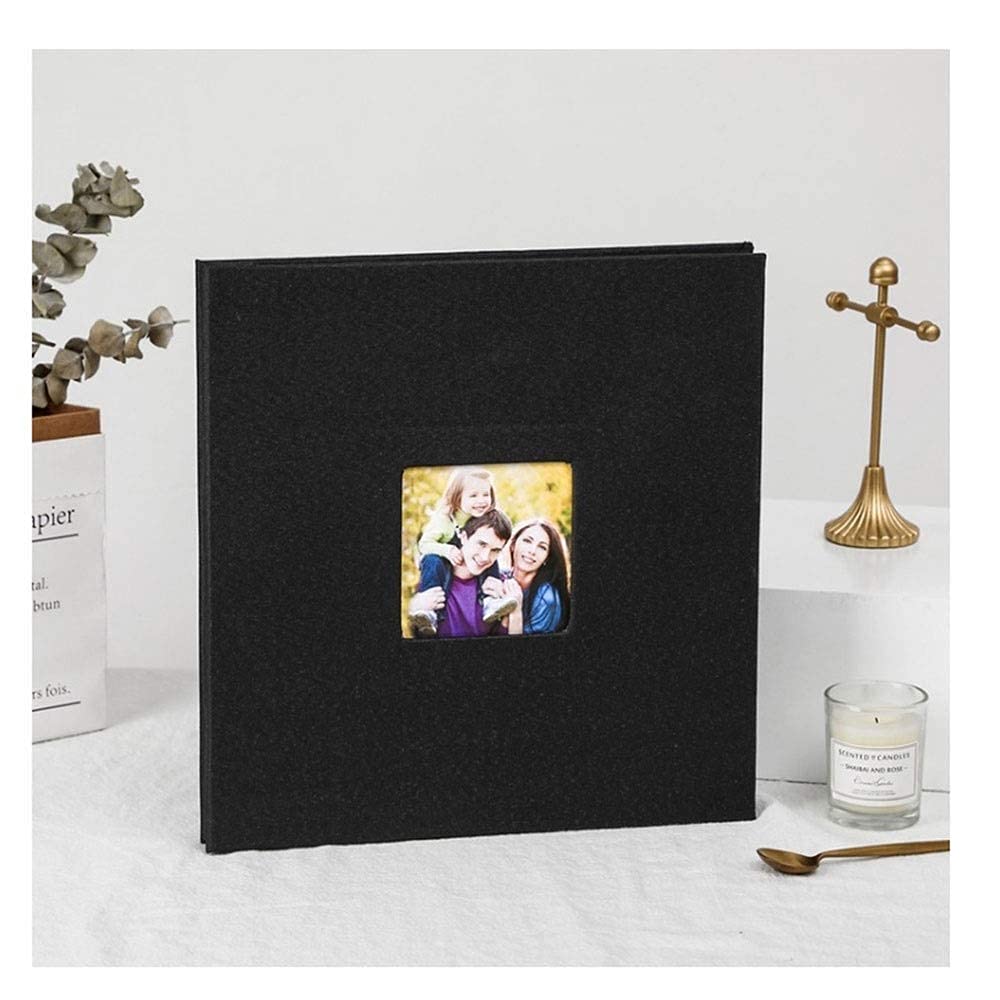 Autoadhesivo Cine Álbito Scrapbook Burlap Diy Álbum Moderno Estilo Cubierta de Lino Capacidad Manual Manual Creativo Álbum Niños Amantes de la Familia Álbum de Boda Memoria Presente Memorias Lib
