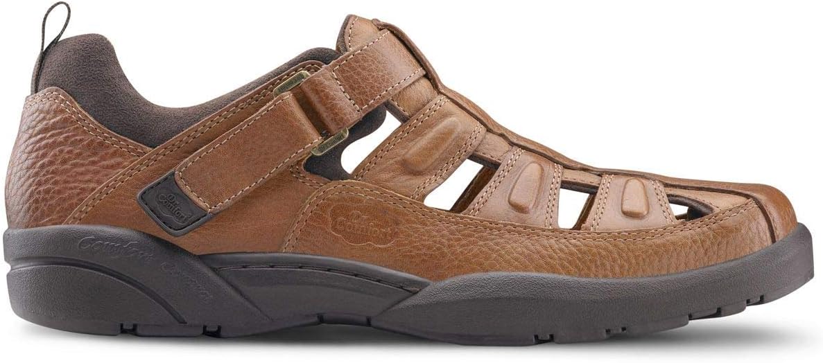 Dr. Comfort Fisherman Men's Therapeutic Diabetic Extra Depth Sandal: Chestnut 8.5 Medium (B/D)