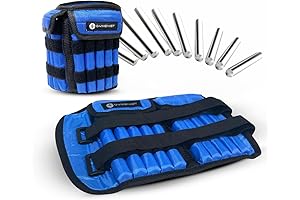Gymenist 5 lb Ankle Weights for Men & Women - Set of...