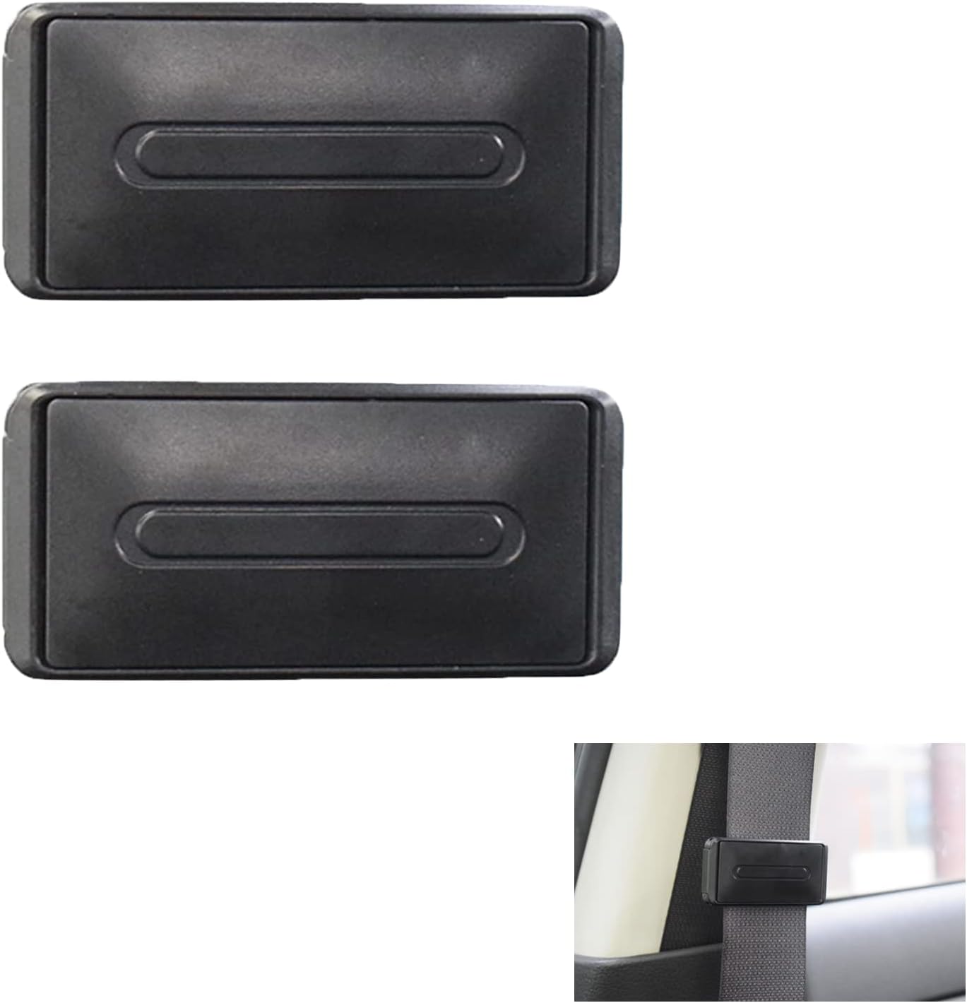 2PCS Car Seat Belt Clips Adjuster,Seat Belt Clip,Seat Belt Adjuster Stopper Strap Buckle Shoulder Neck Strap Positioner,Seat Belt Clips Smart Seat Belt Adjuster for Adult Kids to Relax Shoulder Neck