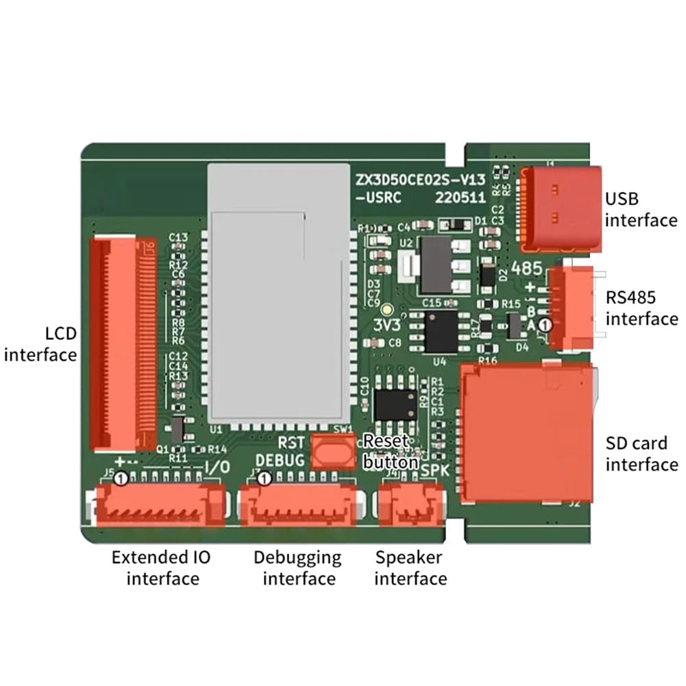 3,5-ESP32-S3-Entwicklungsboard - WT32-SC01 Plus mit 320 X 480 Kapazitivem Multi-Touch-LCD-Bildschirm, Integriertem Bluetooth
