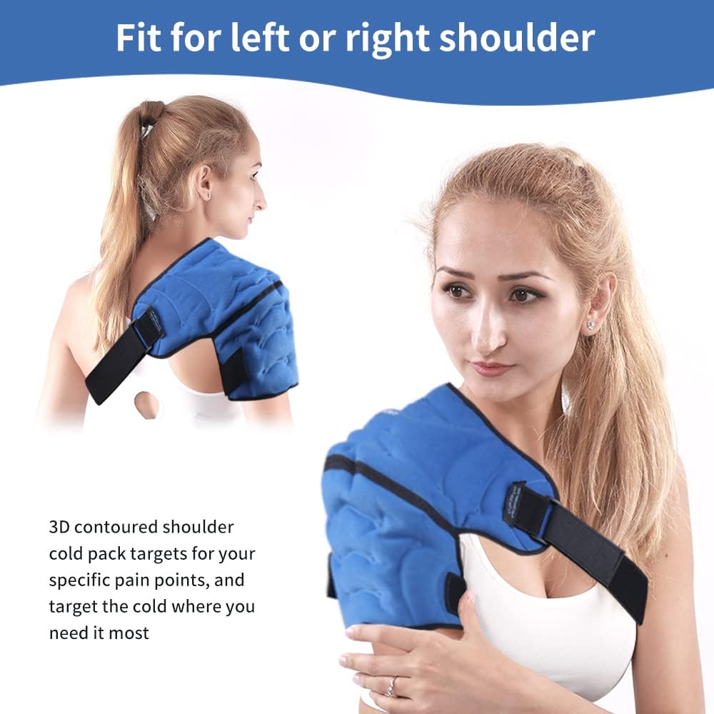 NEWGO Shoulder Ice Pack for Injuries, Reusable Rotator Cuff Cold