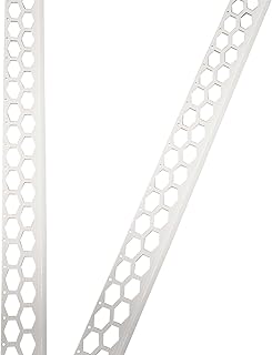 PVC Abschlussprofil 2,5m x 40mm x 14mm, Abschlussleiste, Kantenschutz Weiß Putzschienen aus hart PVC, für Innen- & Außenputz