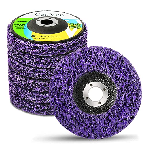 Upgrade Strip Discs Stripping Wheel for Angle Grinder Clean and Remove Paint Coating Rust Welds Oxidation (4' x 5/8'-6pcs)