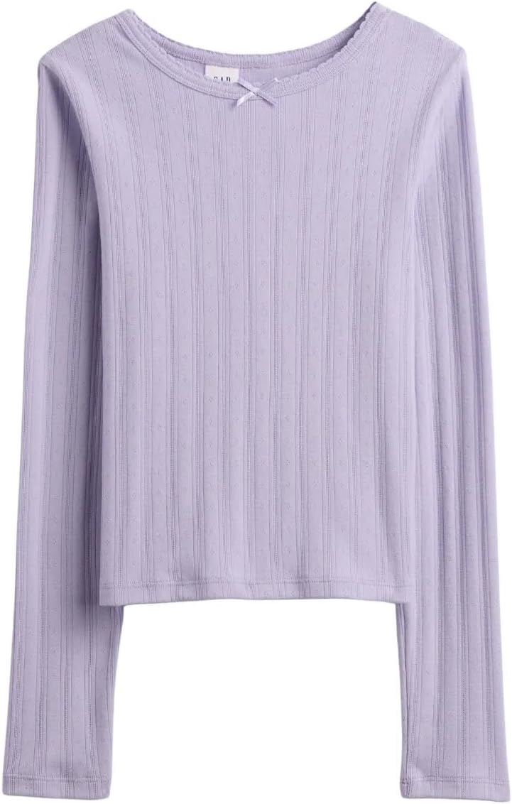 Gap Girls' Long Sleeve Ribbed Tee