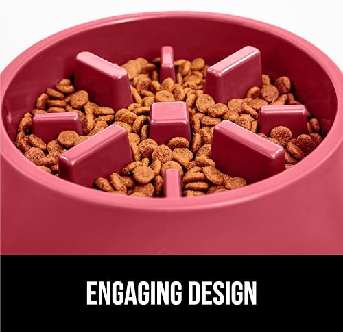 Miniatura 48 de GORILLA GRIP Cuencos para perros de alimentación lenta pendiente de patente, rompecabezas interactivo para perros y gatos, mantiene a las mascotas