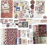 Vintage Scrapbook Sticker and Paper Kits for Adults & Kids,Decorative Plants Floral Butterfly Retro...