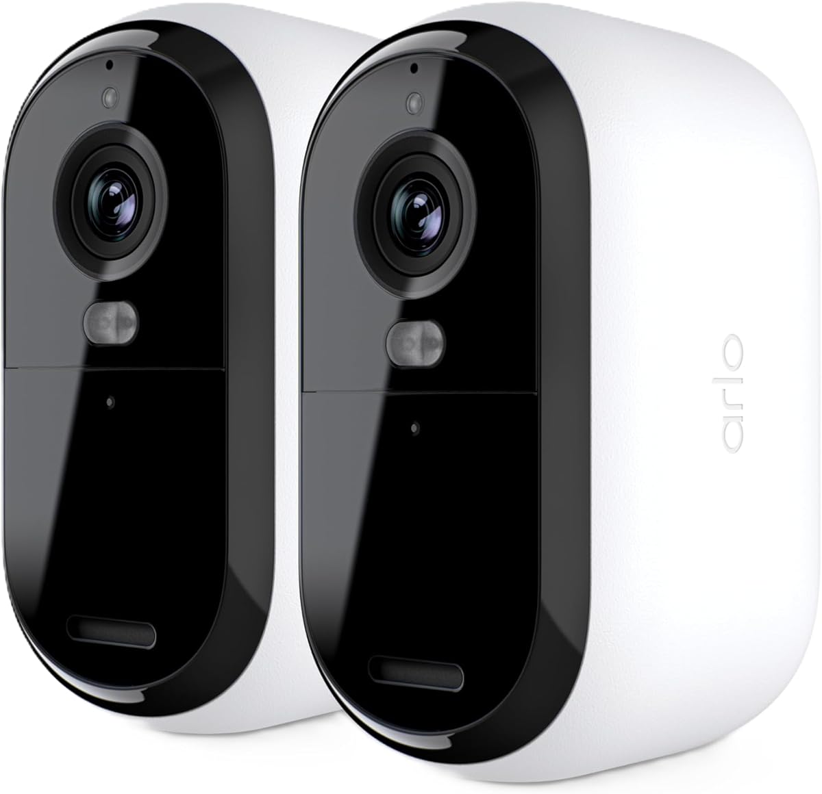 Cámara de seguridad inalámbrica para exteriores Arlo Essential XL (2.ª generación), paquete de 2, HD 1080P con mayor duración de la batería, visión nocturna en color, audio bidireccional, alertas de movimiento, no requiere concentrador, VMC2052 (renovado)