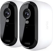 Arlo Essential XL (2nd Gen) Outdoor Wireless Security Camera 2-Pack Bundle, HD 1080P with Longer Battery Life, Color Night Vision, 2-Way Audio, Motion Alerts, No Hub Required, VMC2052 (Renewed)