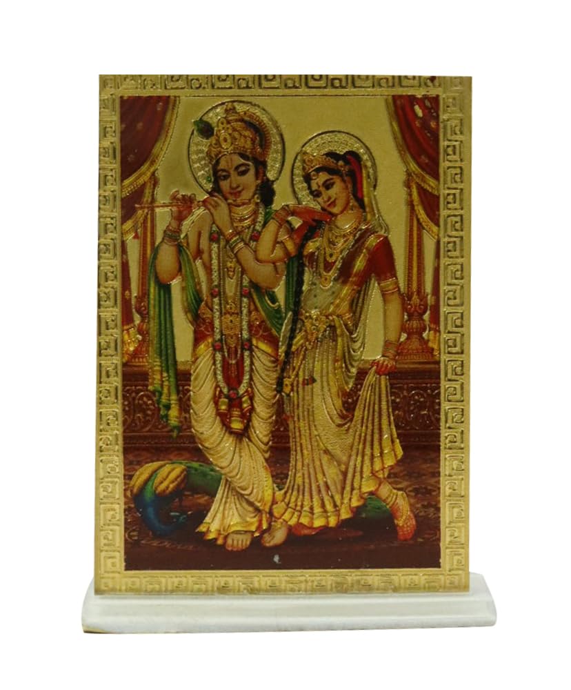 BRACOP® Metal Statue Indian Goddess Desktop Sculpture Meditation Statue Handcrafted Praying Figurine Home Car Decor Hindu Temple Pooja Samagri Religious Indian Figurine Religious Gift Item — image 1