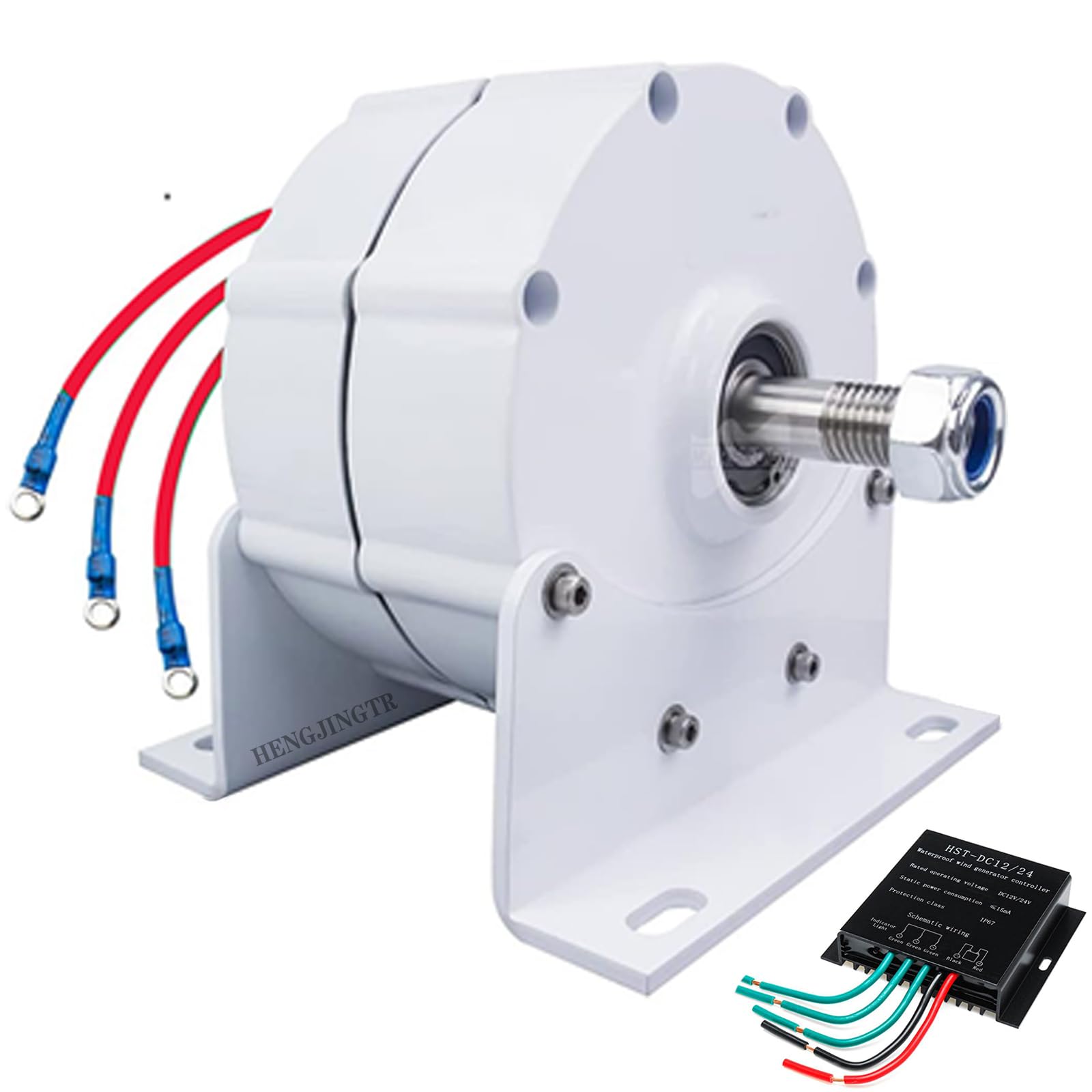 3000W 300RPM niedriger RPM Generator, 48V 96V 120V 220V 380V getriebeloser Dauermagnet-Generator Wechselstrom-Generatoren für Windkraftanlage
