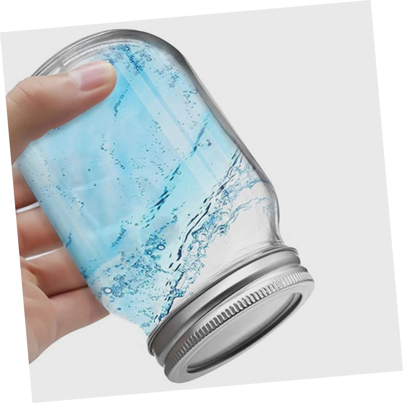 Ciieeo 6 Stück Einmachgläser aus Glas mit Deckel 150ml Wiederverwendbar und Leicht zu Reinigen Vorratsdosen für Küche für Unterwegs