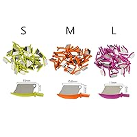 Vista 6 de Angzhili Cuña de plástico dental de 120 unids/3 cajas con hoja de metal, cuña proximal para el diente de relleno, 3 tamaños