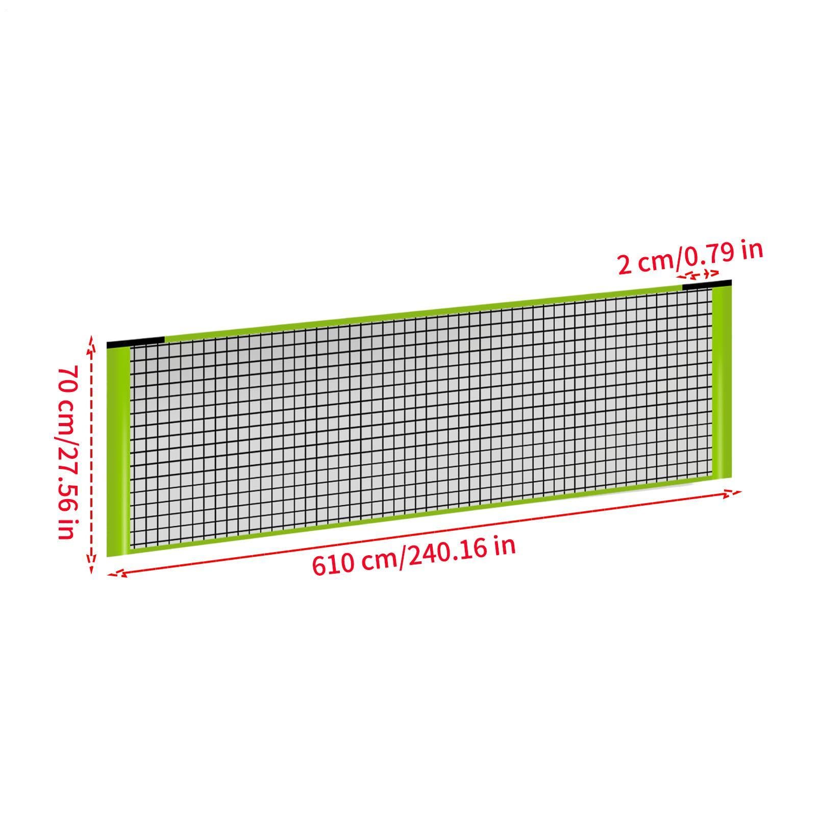 Red De Bádminton del Jardín | Malla Recambio para Juego Pickleball | Red Voleibol sobre Césped | para Jardín Trasero, Patio, Entrada De Vehículos, Camping, Escuela Y Picnic