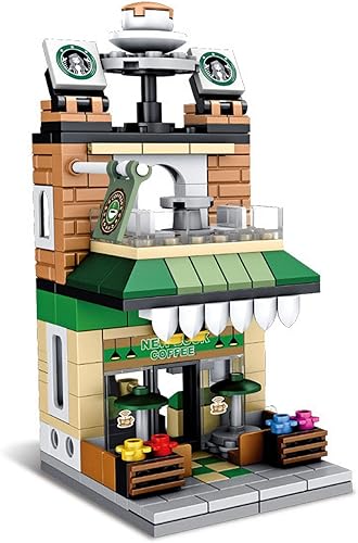 LITTCO Bloques de construcción City Street View Juguete de construcción 3D Bloques de juguete de ladrillos DIY Juguetes de construcción Decoración