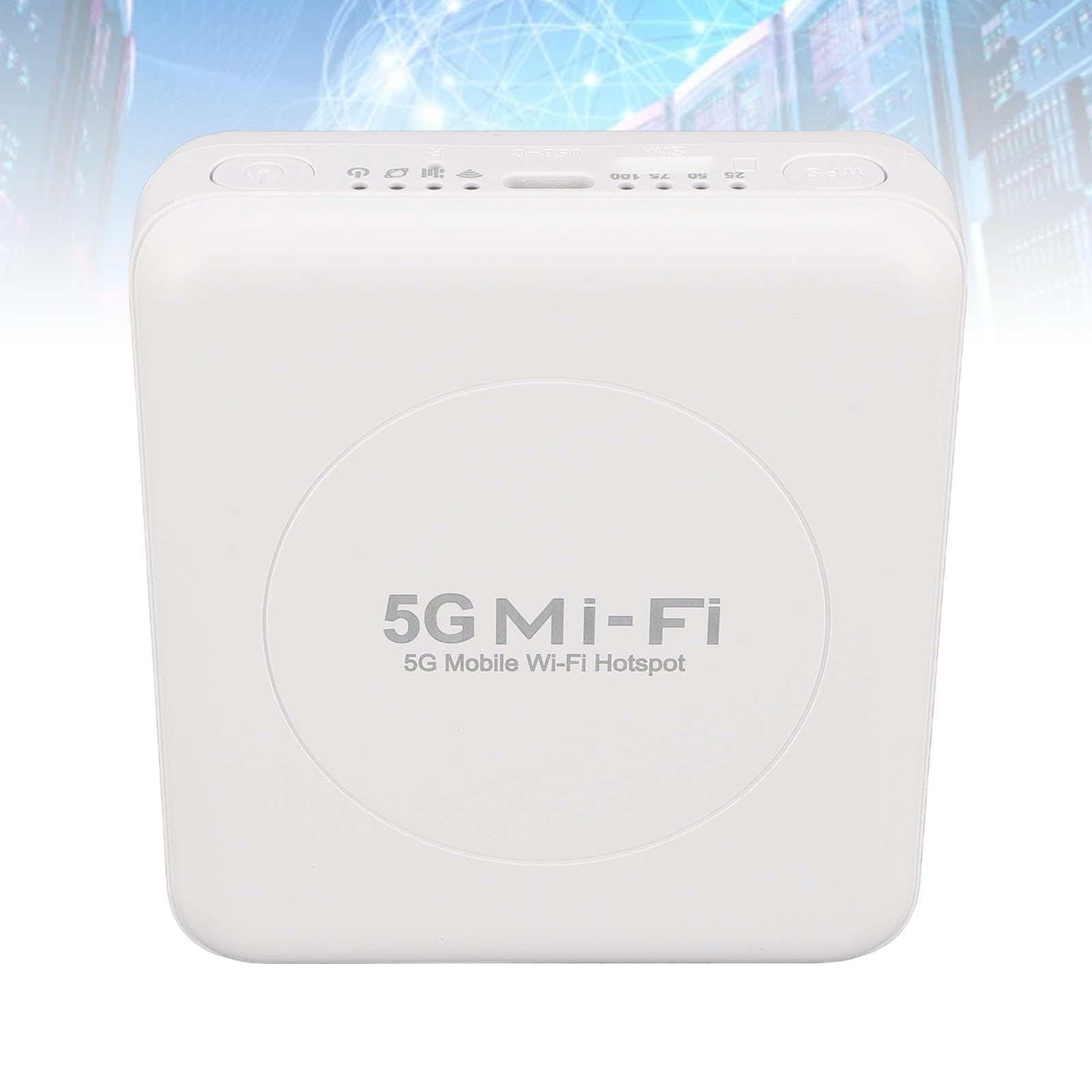 Routeur WiFi Portable Hotspot Batterie Longue Durée 5G WiFi Hotspot Mobile Gigabit Double Bande sans Fil WiFi6 pour Les Utilisateurs Professionnels