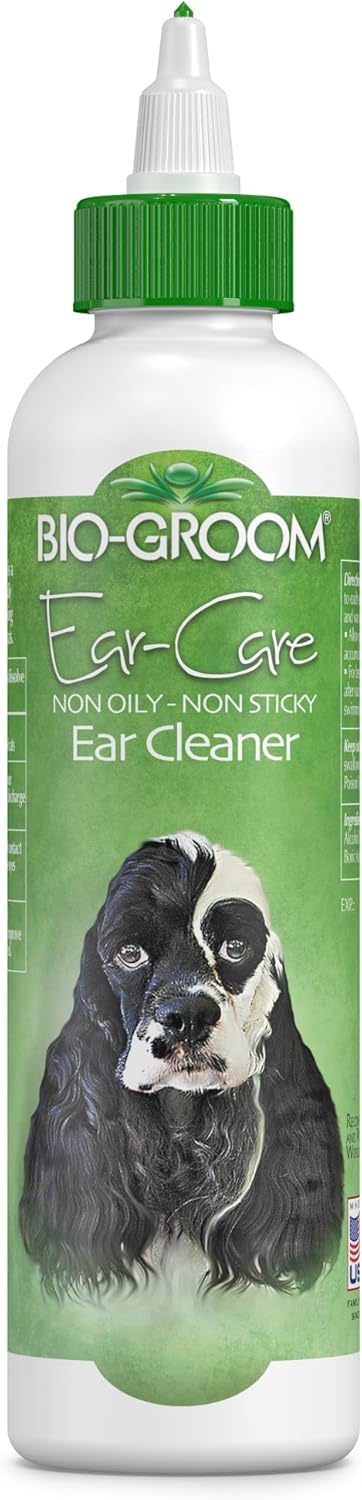 Bio-groomEar-Care Dog Ear Cleaner - Cruelty-Free, Made in USA, Dog Ear Drops, Gentle Wax Remover, Pet Ear Cleaner for Dogs and Cats - 8 fl oz 1-Pack