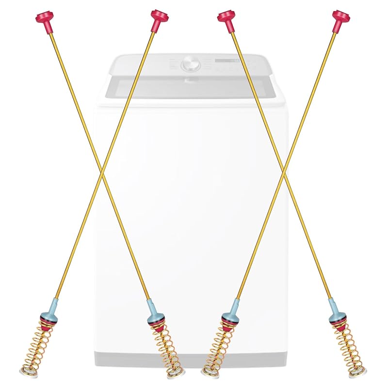 Kit com 4 Hastes de Suspensão DC97-16350V para Lavadora Samsung, 70 cm, Compatível com WA54R7200AW/US e WA54R7600AC/US