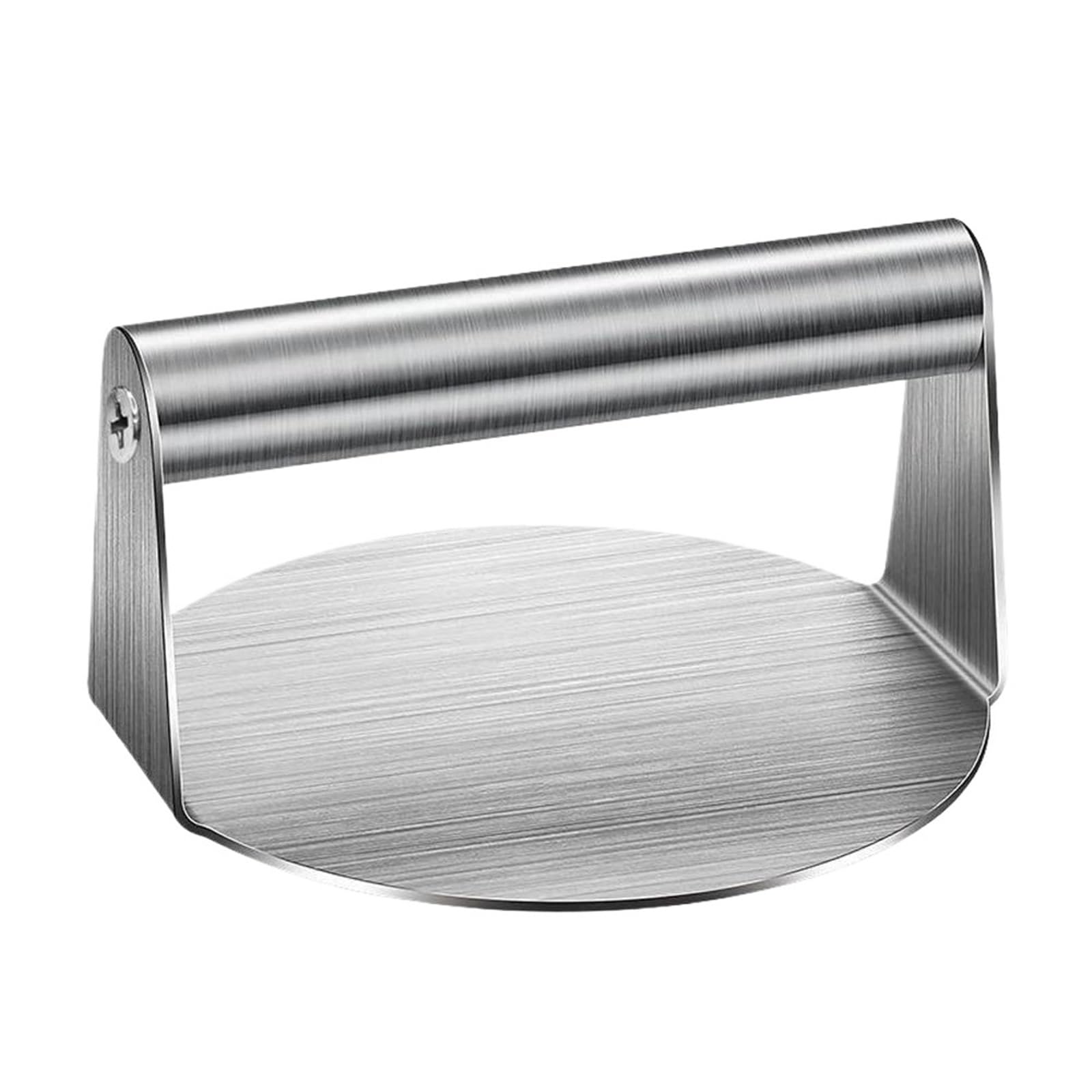 MRVAKDYDI Stainless Steel Burger Press, Hamburger Patty Press Stainless Steel Smash Burger Press Circular Mold Silver