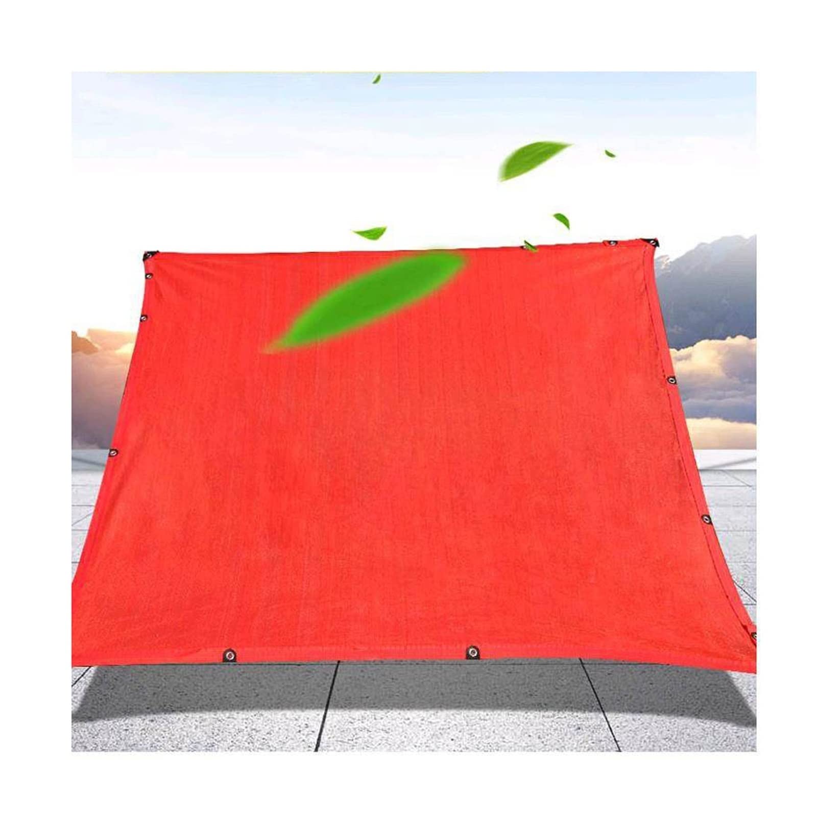 Protégez vos plantes des brûlures avec la bâche en tissu anti-soleil rouge 6x6m