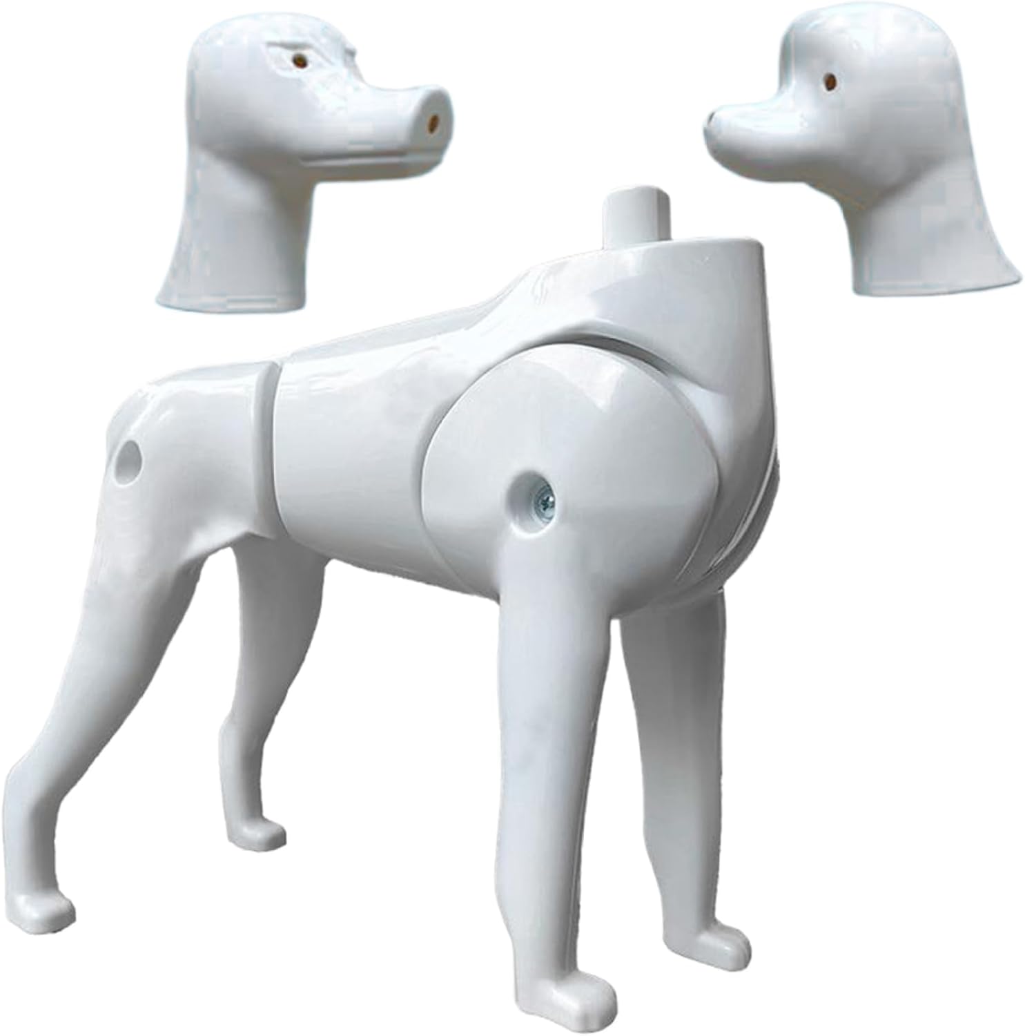 Dog Mannequin Pomeranian & Poodle 2 in 1 Dog Model for Grooming Practice Realistic Standard Mannequin for Beauty Training