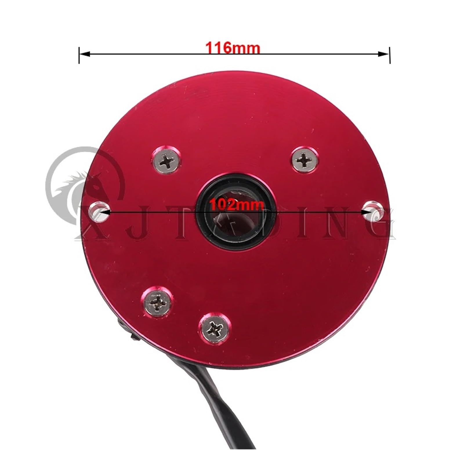 Motocicleta Bobina Encendido Kit Bobina Encendido Rotor Estator Magnético Rojo para Motocicleta para Scooter Kart ATV Cuatriciclo Piezas De Motor De 50/110/125/140/150 CC Encendido Bujía