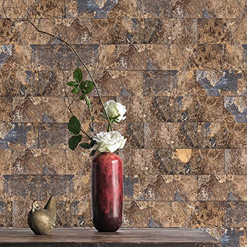Image of Art3d Peel and Stick Backsplash, Stick on Wall Tile, 10-Pack, Rust Slate