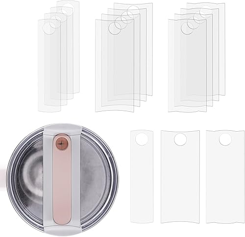 15 placas de nombre para Stanley de 40 onzas, etiquetas de vaso de acrílico transparente, placa de nombre en blanco para Stanley Cup, mini placa de