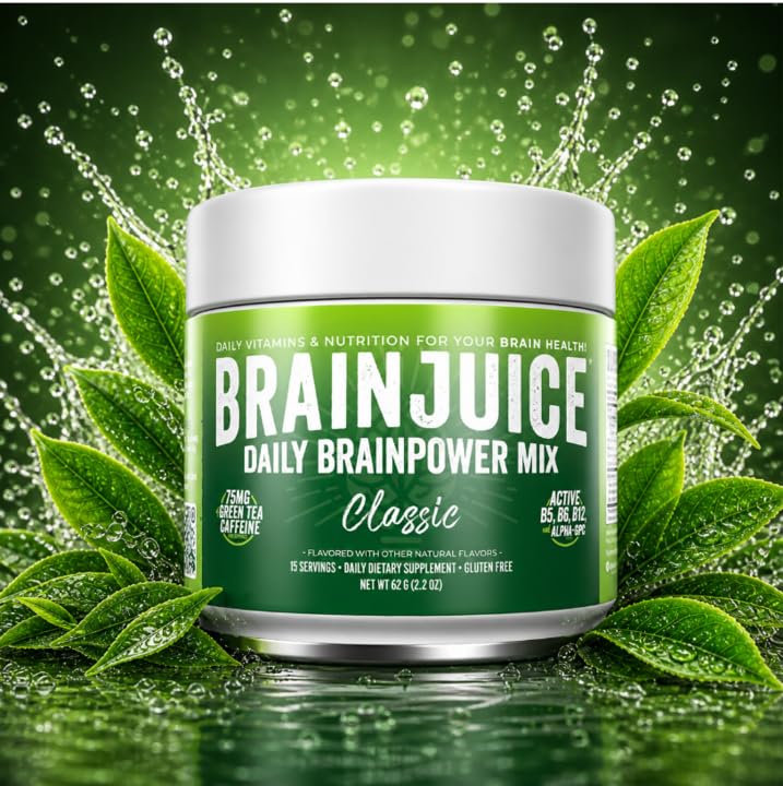 Amazon.com: BrainJuice Nootropics Brain Support Supplement, Gluten