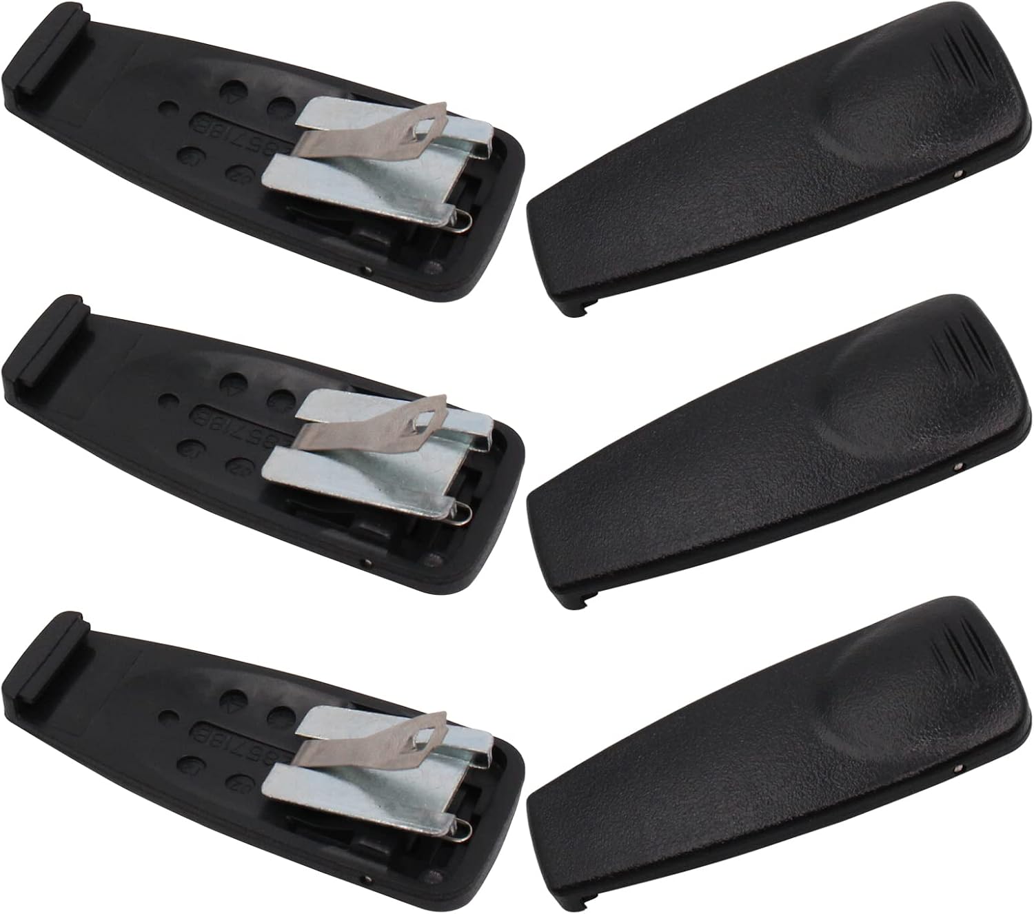 HLN9844A HLN9844 Belt Clip Fit for Motorola HT750 HT1250 HT1225 CP185 PRO7150 PRO5150 XTS2500 XTS1500 GP640 GP340 GP360 GP380 Two Way Radio 6Pcs, HNN9013 NTN9858 PMNN4080 Battery Clip