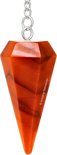 Vista 65 de Péndulo de cristal para adivinación - Cristales de radiestesia certificados y piedras curativas para el equilibrio del chakra y meditación - Mejora