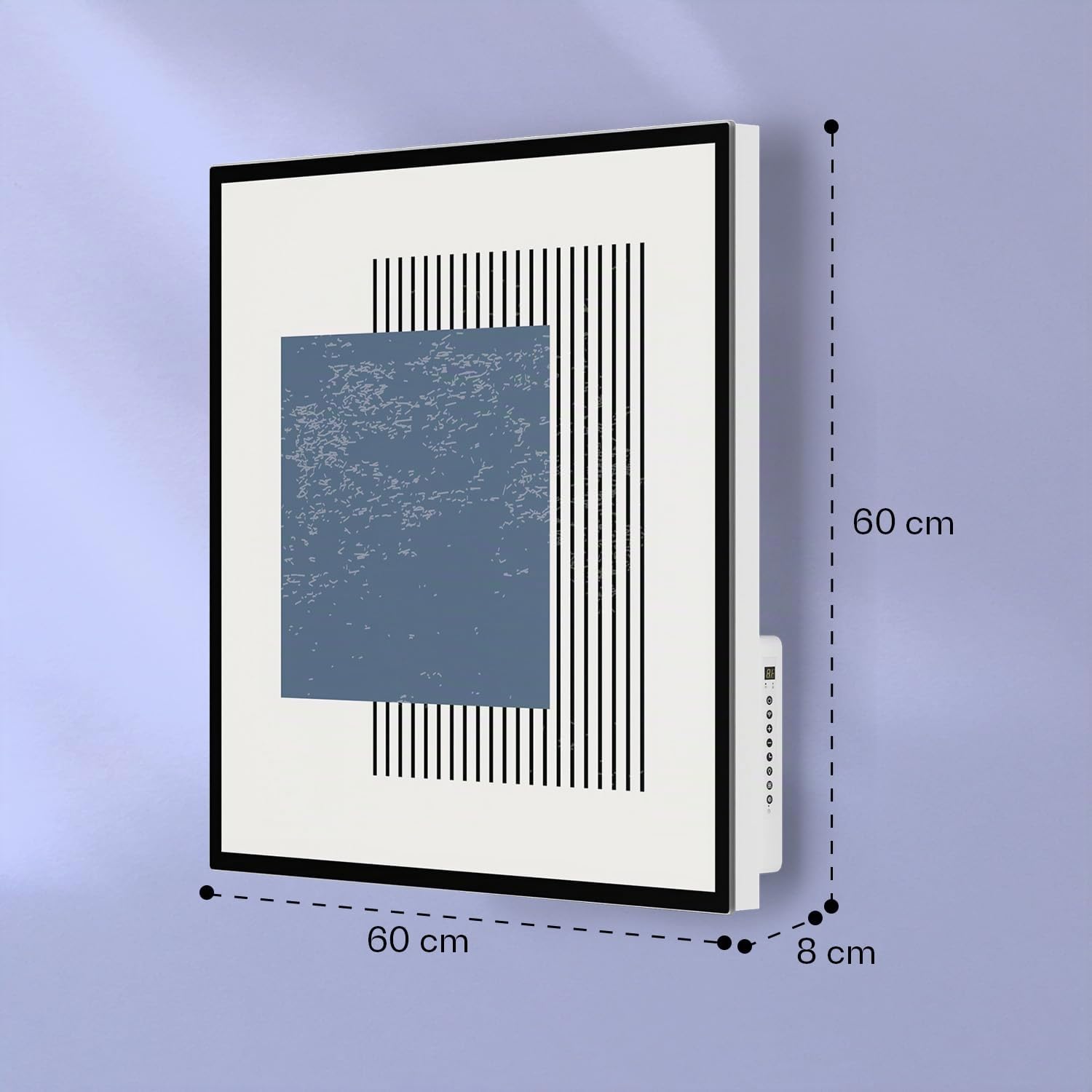 Klarstein Radiateurs Chauffage Radiant Electrique IP44, Chauffage salle de bain infrarouge Intelligent WiFi et App, Radiateur Electrique Mural 500W, Heater avec Détection Fenêtre Ouverte, Thermostat