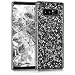 Produktbild kwmobile Samsung Galaxy Note 8 DUOS Hülle - Handyhülle für Samsung Galaxy Note 8 DUOS - Handy Case in Flocken Design Silber Transparent