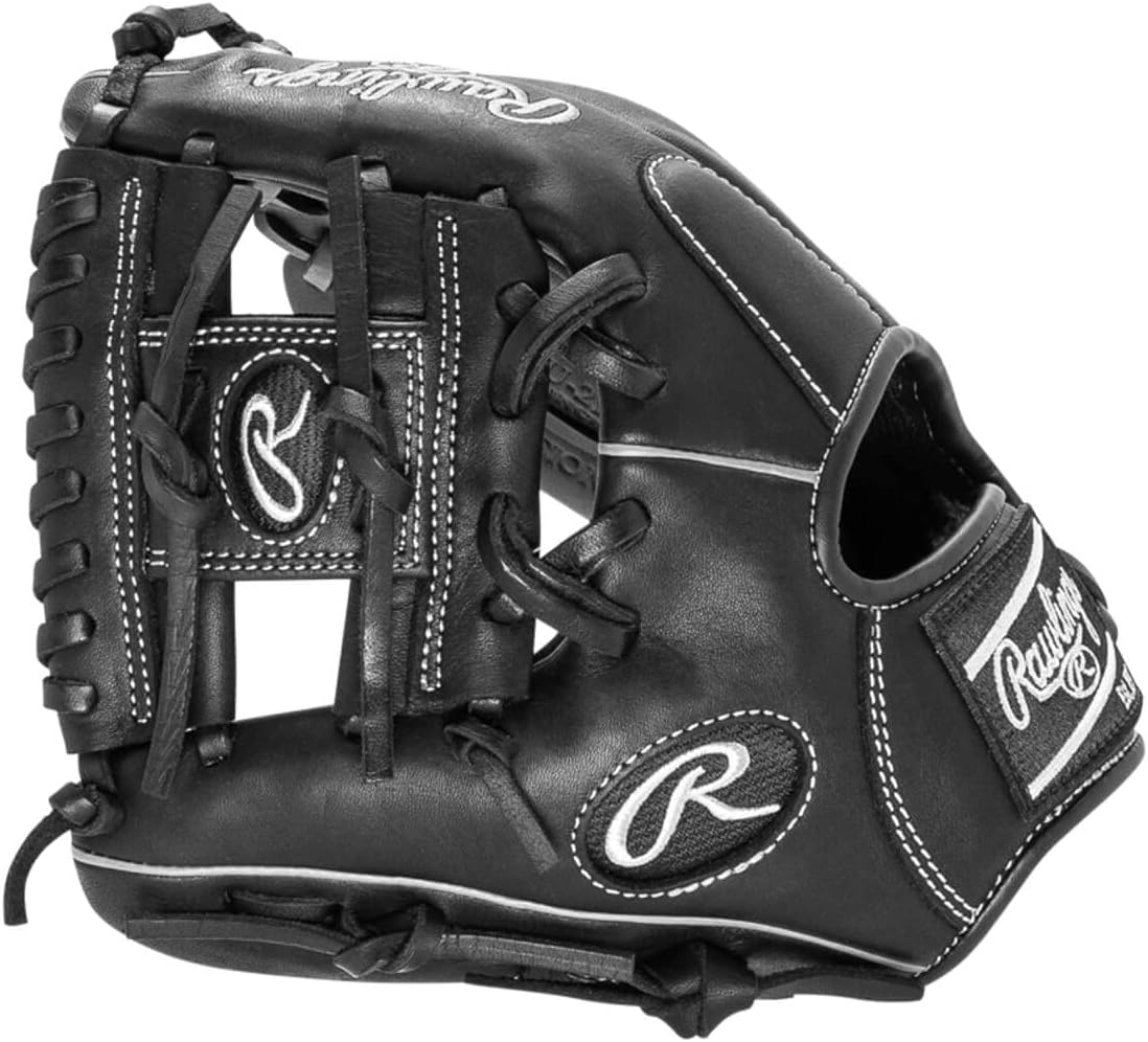 Rawlings Gamer Contour Series Utility Baseball Glove | Youth | Travel | Infield | Outfield | First Base | Black | Right Hand Thrower | Left Hand Thrower