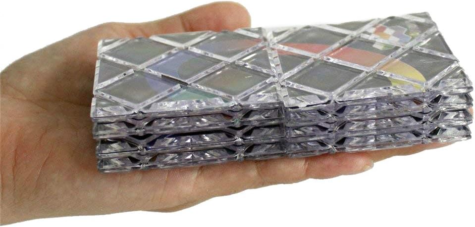 LingAo 8 Panels 3 Rings Magic Folding Puzzle Cube Twisty Black
