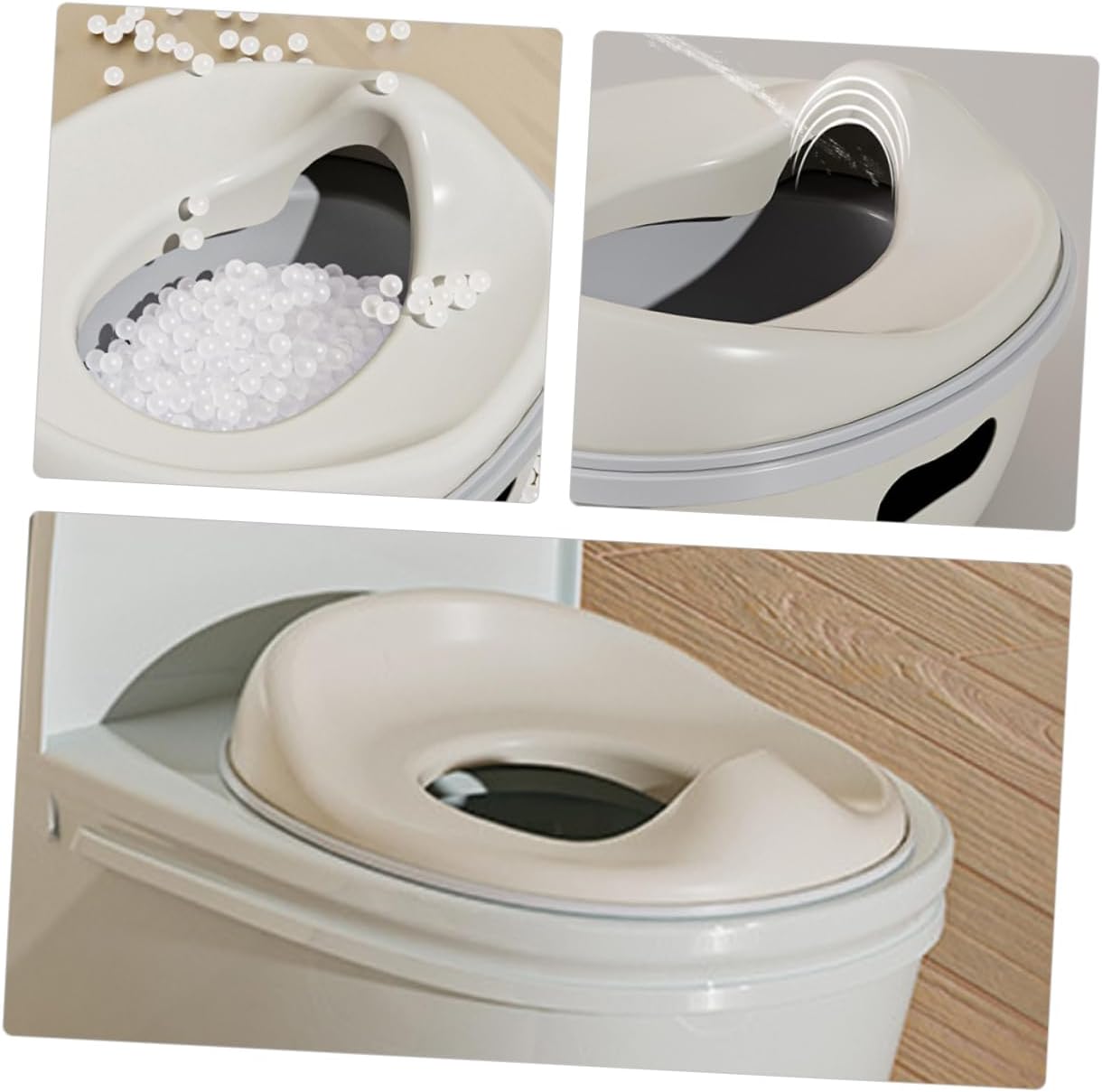 HOMSFOU Portable Boys and Girls Potty Training Toilet Seat Boy Girl Toilet for Sturdy and Easy to Clean