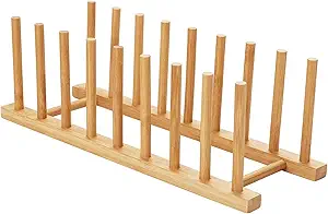 HBlife Bamboo Dish Rack and Organizer for Kitchen