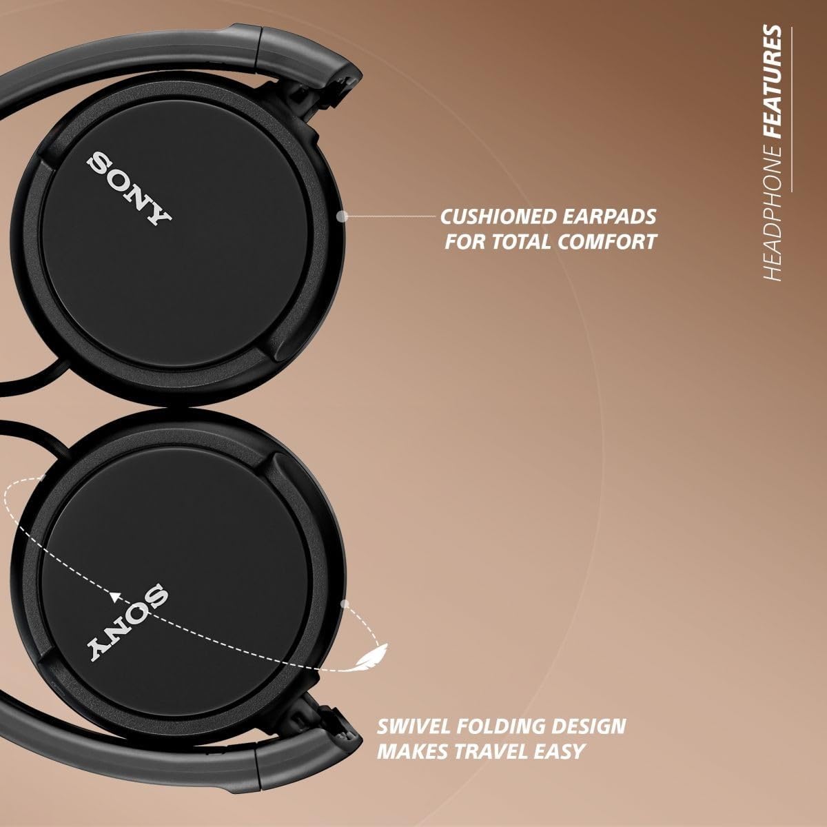 [TERNS]Sony ?overseas specification? Headphones (Black) MDR-ZX110B CE 1.2m code[Japan Import]