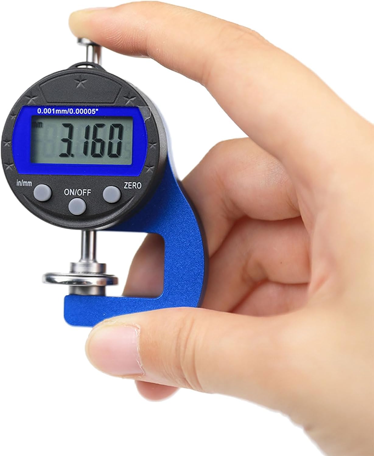 Portable Leathers Thickness Gauges Thickness Measuring Instrument Accurate Measurement Tool For Jewelry Paper & More