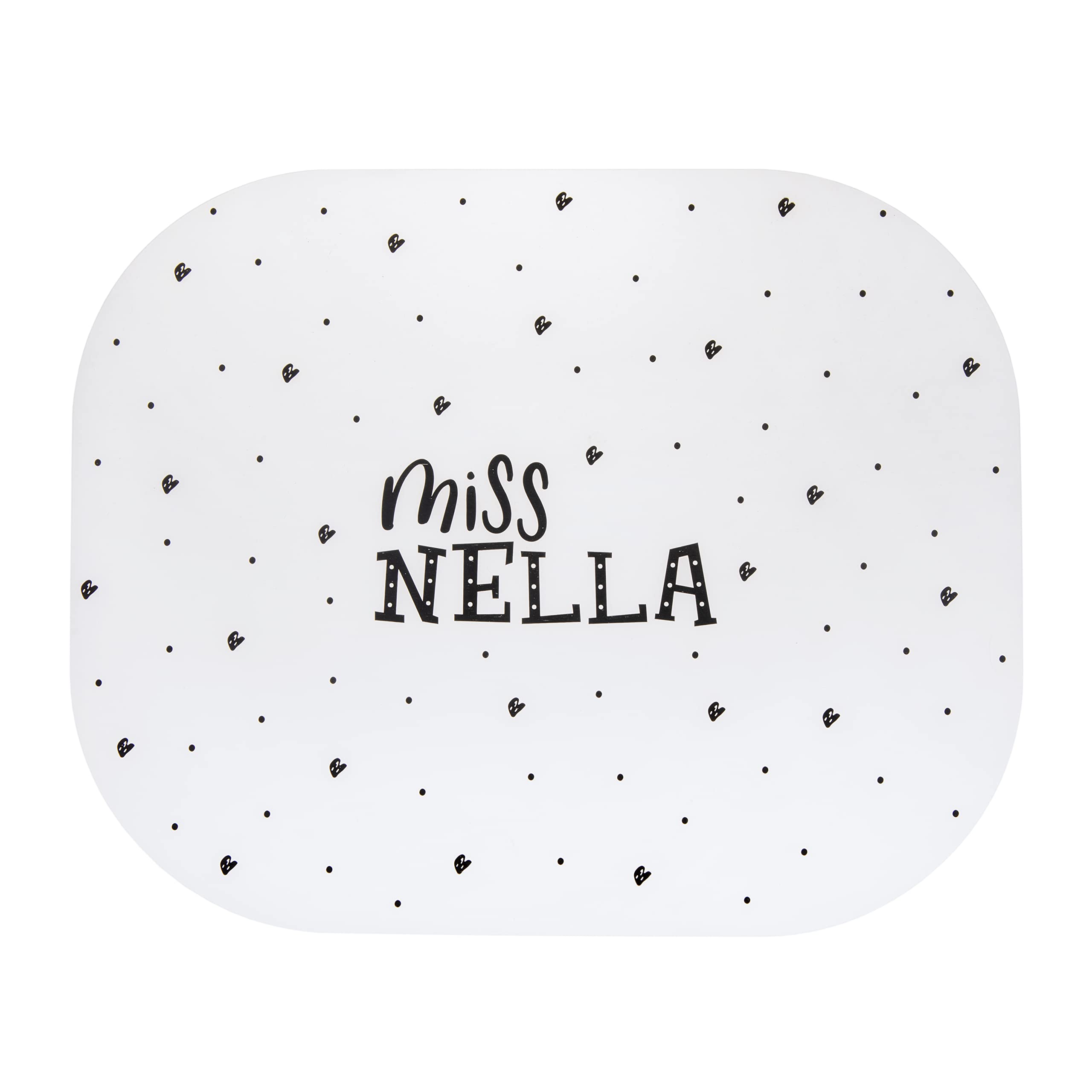 Miss Nella Black Silicon Placement Mat Workspace, Table Protector Placemat, Perfect For Kids Messy Play