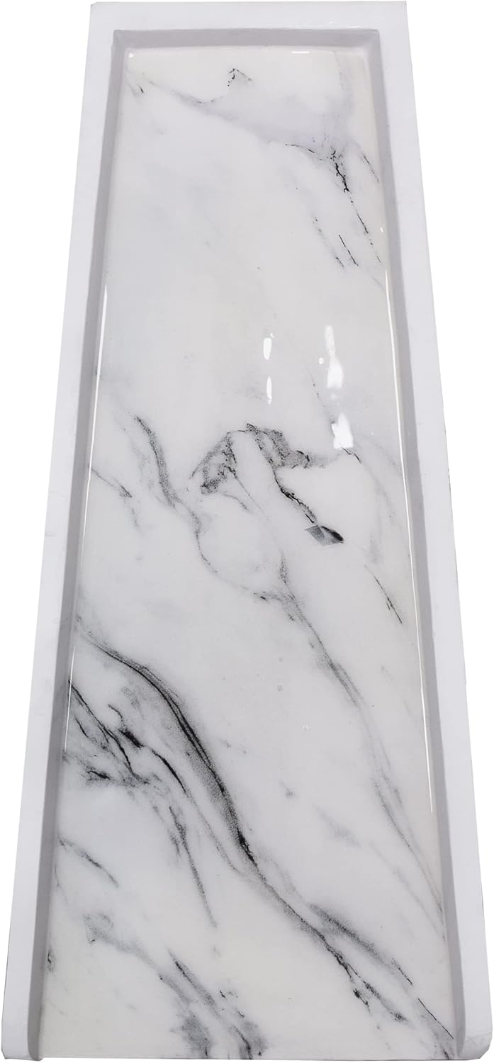 Oakland Living Brown Faux Marble Cast Aluminum Metal Downspout Gutter 24 in. Heavy Splash Block