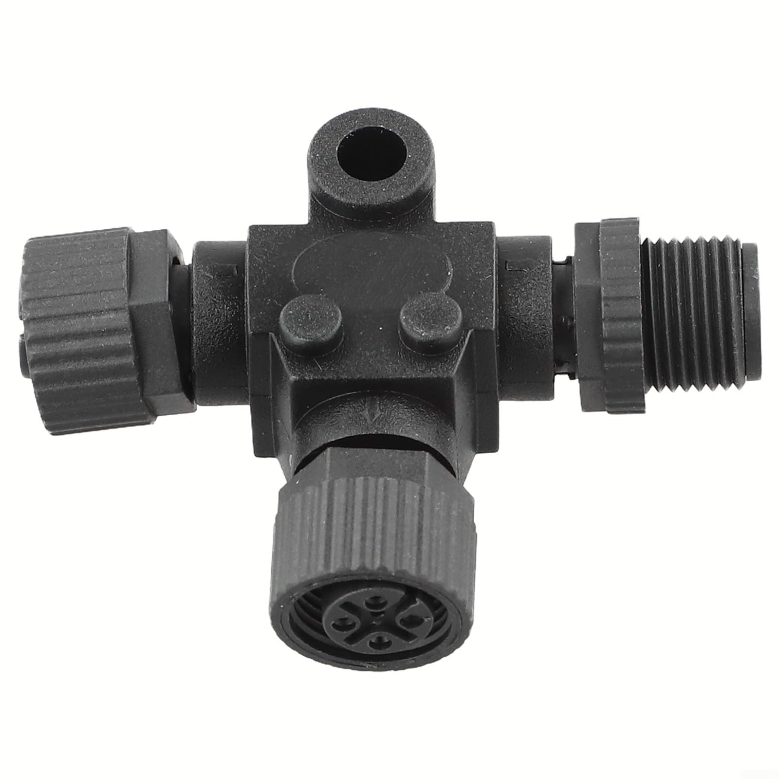 Marine T Connector M12-5P NMEA 2000 divisor columna vertebral IP67 4A 60V bloqueo roscado para Garmin Simrad