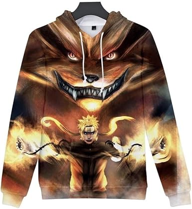 Sudadera con Capucha de Naruto - Uzumaki Naruto Kurama Hoodie, Anime 3D  Printing Hoodys con cordón, Chaqueta para Hombre y Mujer - 38 Kurama XL:  Amazon.es: Ropa