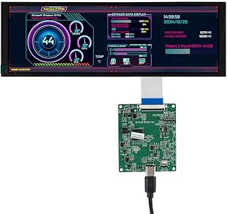 7.84 Inch Stretched Bar LCD Display with USB-C Driver Board,for Windows 10/11, Aida 64 Secondary Display