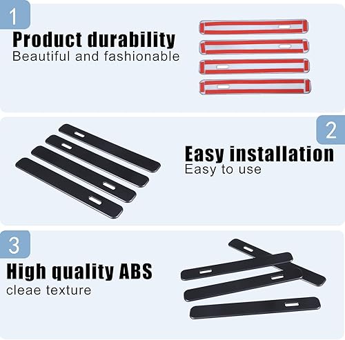 Miniatura 7 de HAPPYHORSE 4 piezas de cromo ABS negro mate para Land Rover Range Rover VELAR 2017 2018 manija de puerta exterior de coche accesorios